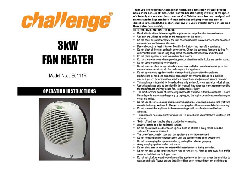 Challenge E0111R User manual