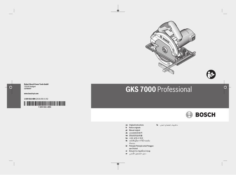 Bosch GKS 7000 Professional User manual
