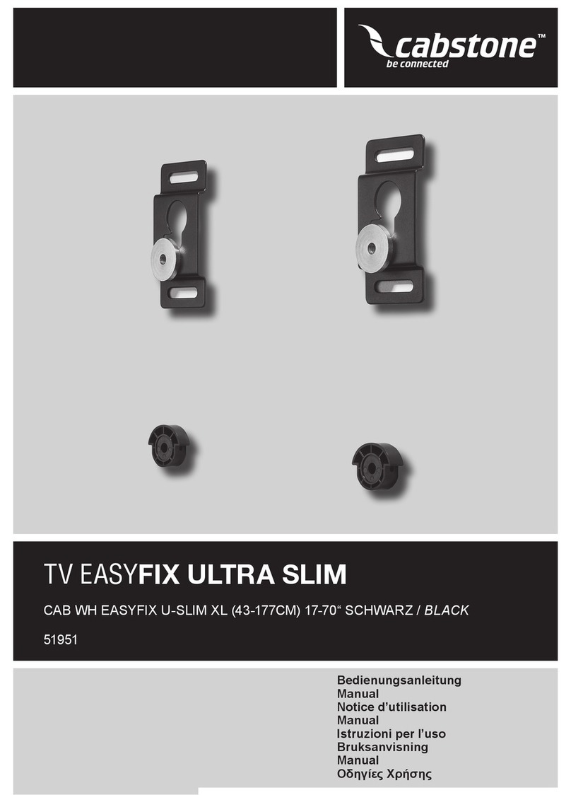 cabstone CAB WH EASYFIX U-SLIM XL 51951 manual