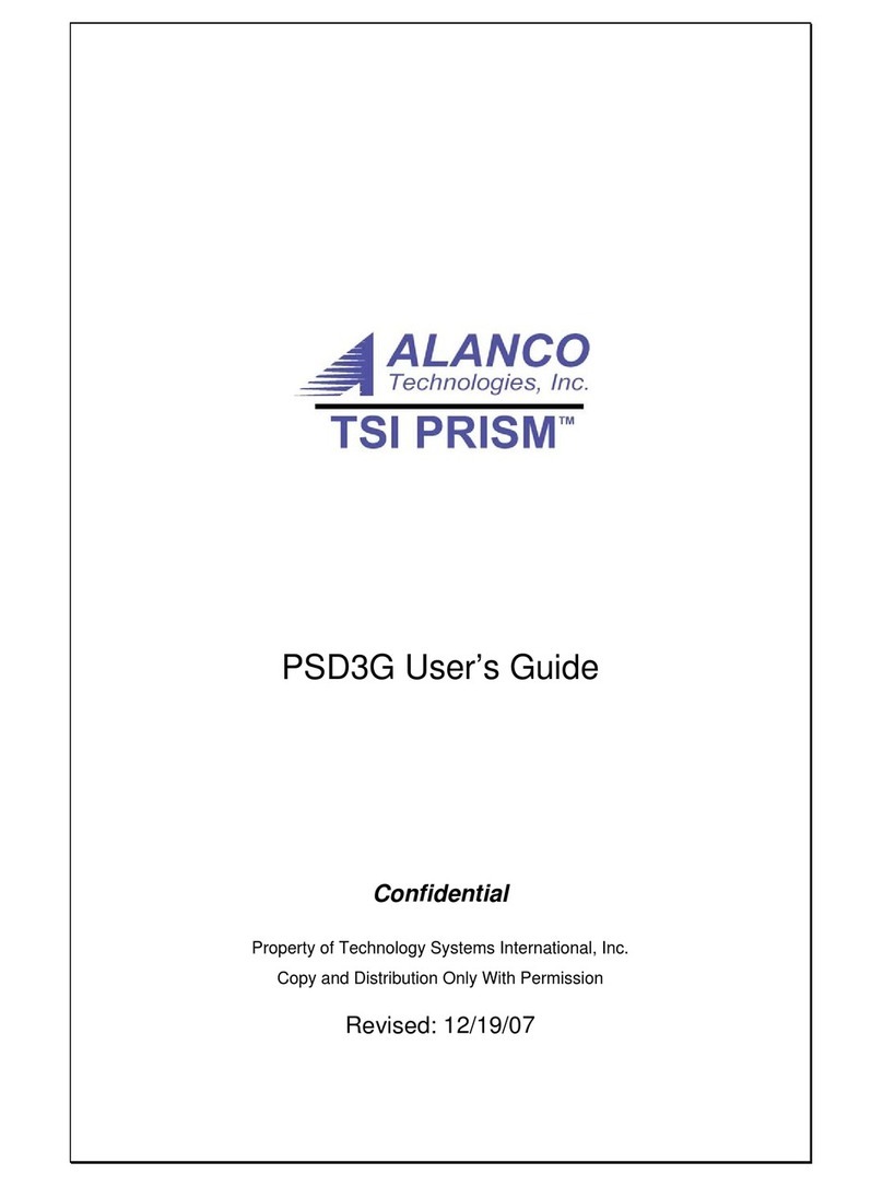 Alanco Technologies, Inc. TSI PRISM PSD3G user guide