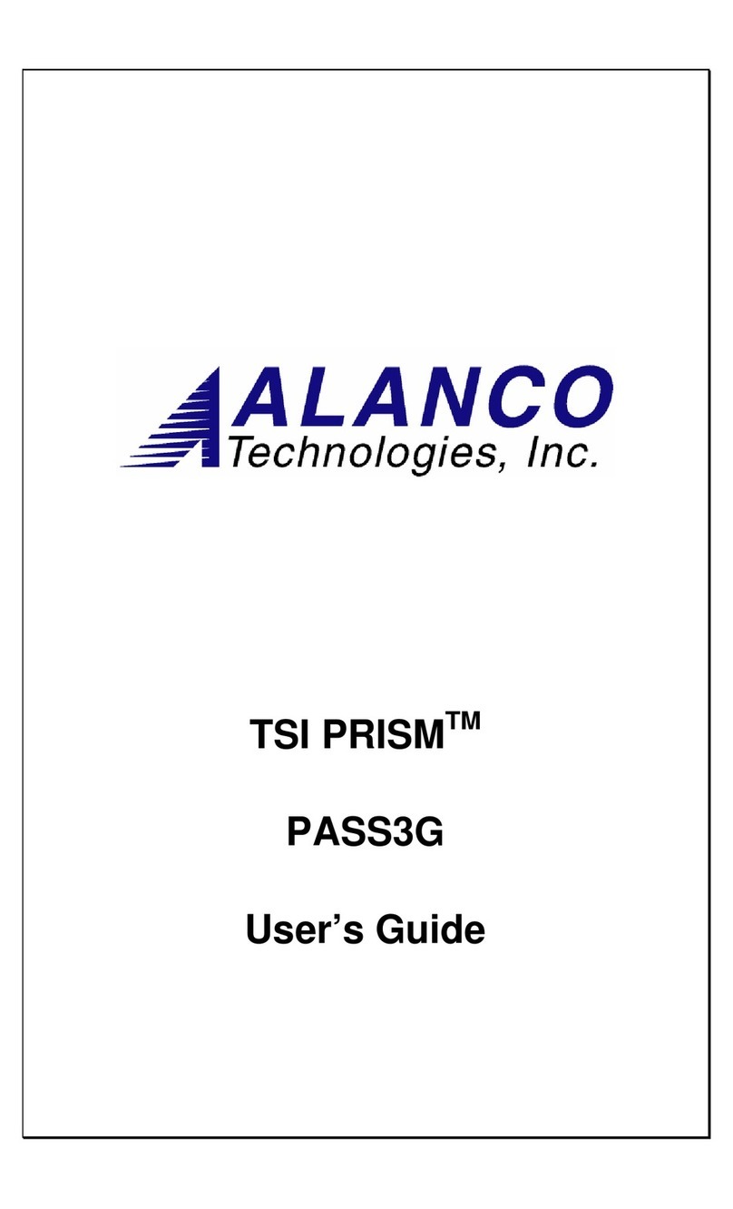 Alanco Technologies, Inc. TSI PRISM PASS3G user guide