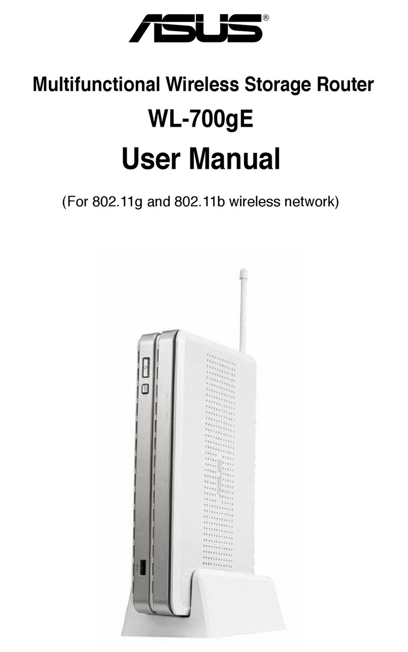 Asus WL-700GE - Wireless Router User manual