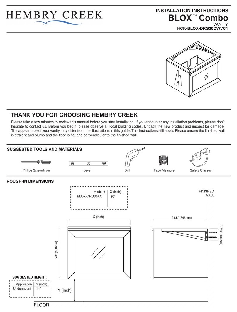 Hembry Creek BLOX Combo installation instructions Hembry Creek BLOX Combo installation instructions