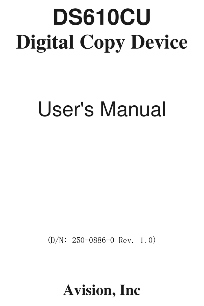 Avision DS610CU user manual