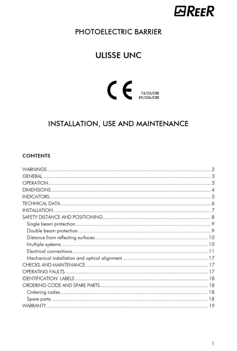 Reer Ulisse UNC Use and maintenance