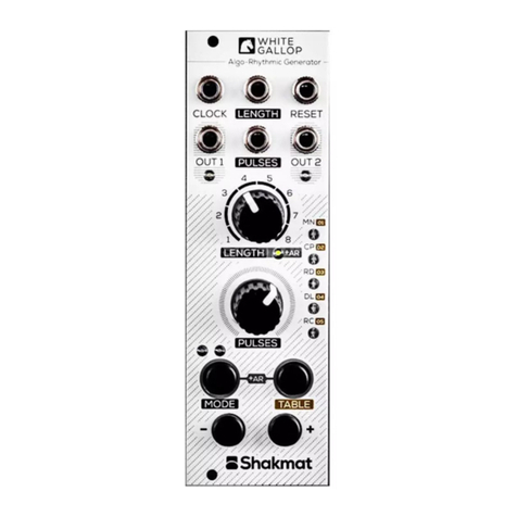 Shakmat White Gallop Instructions of instalation and use