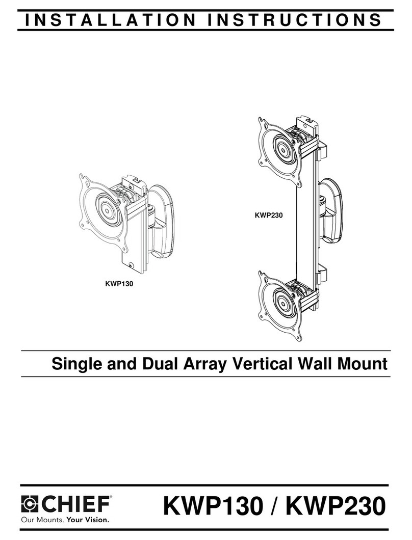 CHIEF KWP130 User manual