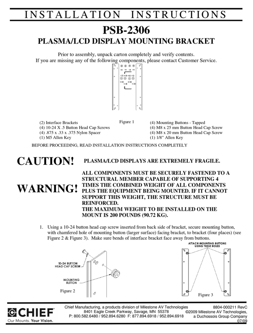 CHIEF PSB-2306 installation instructions
