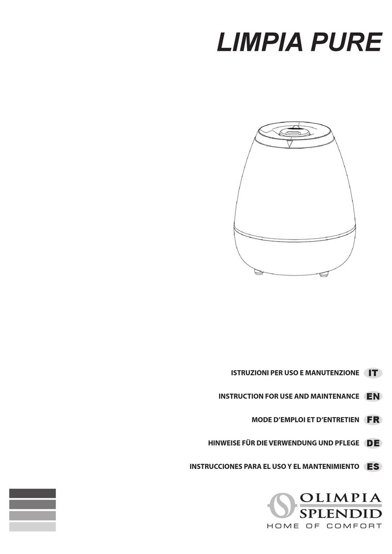 Olimpia splendid LIMPIA PURE Specification sheet