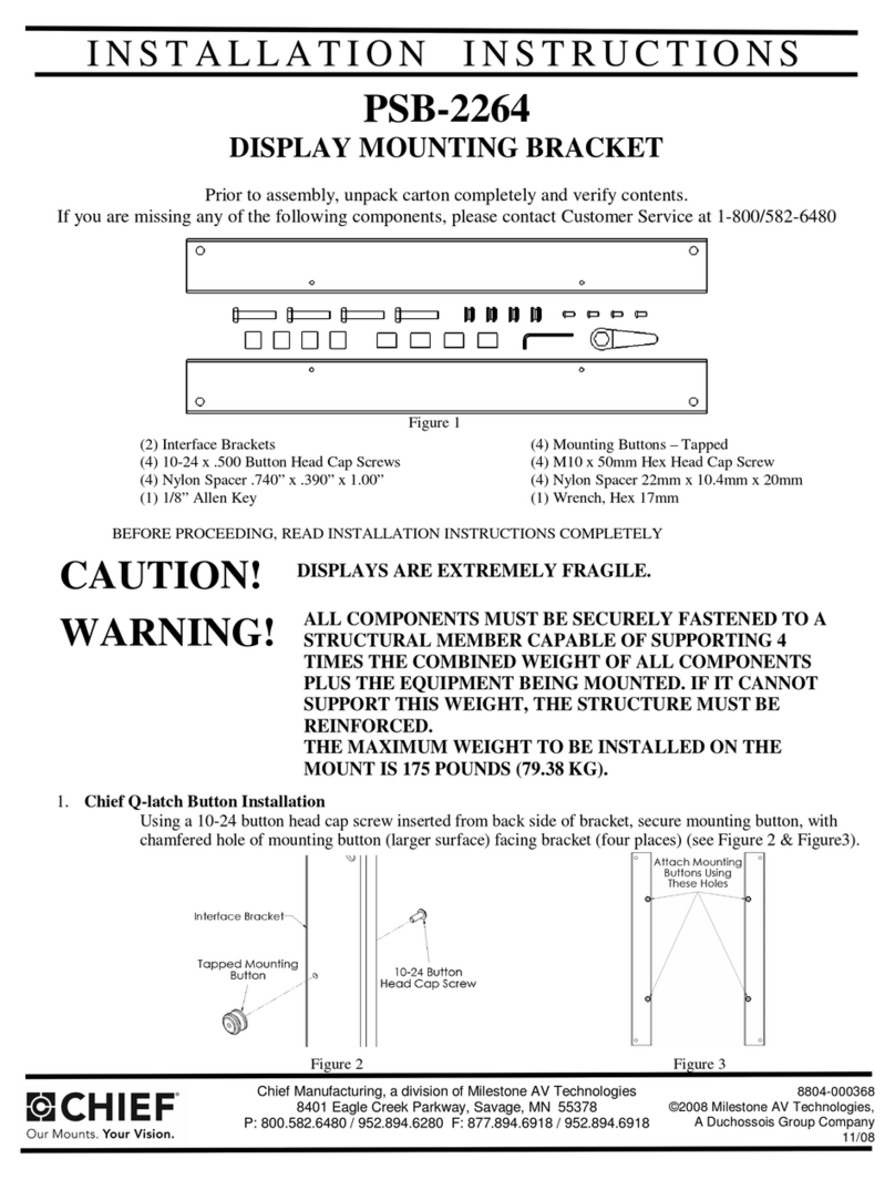 CHIEF PSB-2264 installation instructions