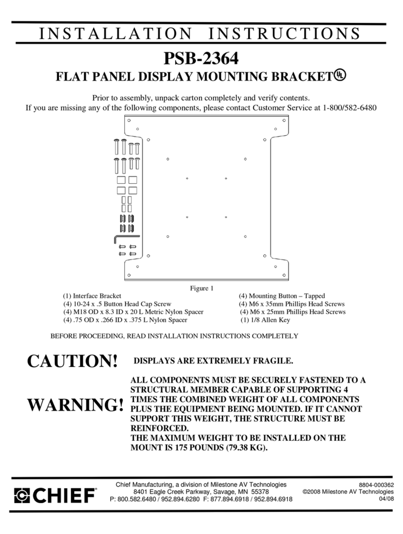 CHIEF PSB-2364 User manual CHIEF PSB-2364 User manual