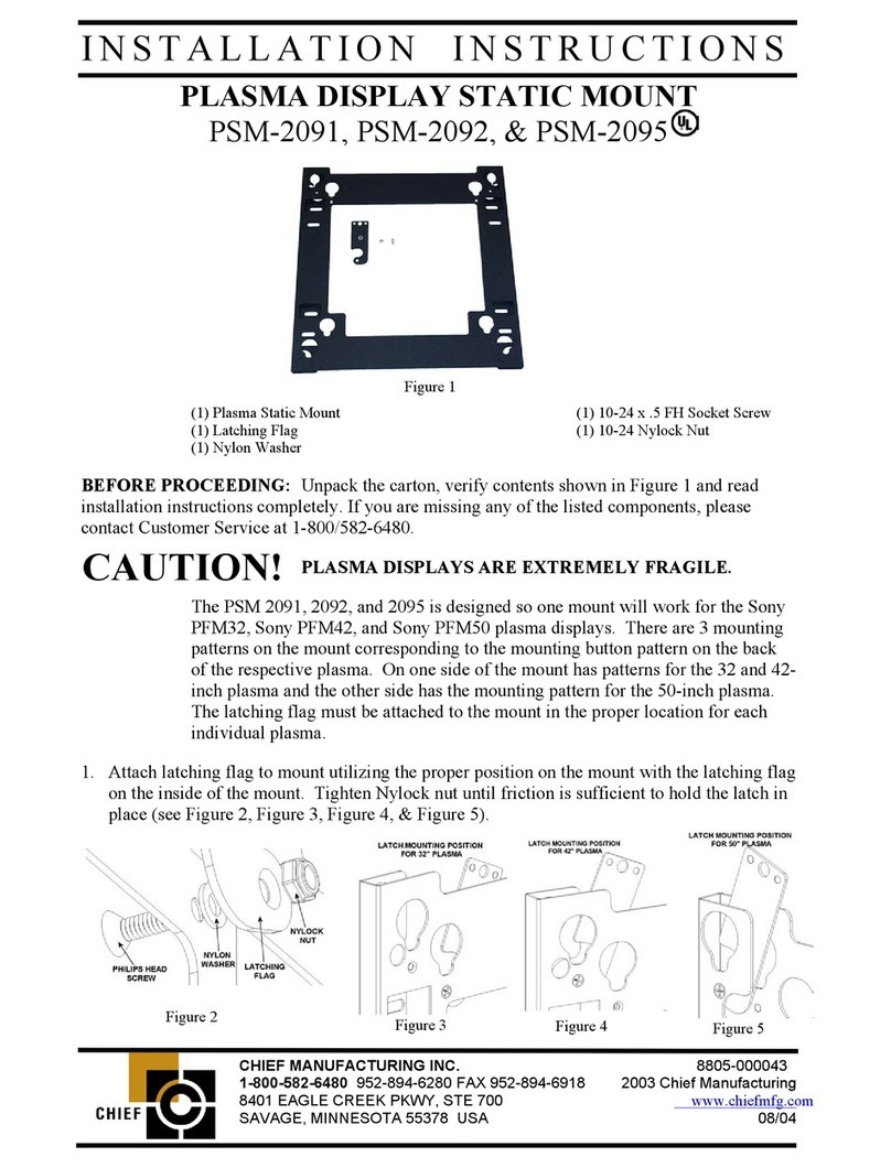 CHIEF PSM-2091 installation instructions