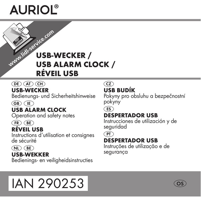 Auriol HG02918B Operation and safety notes