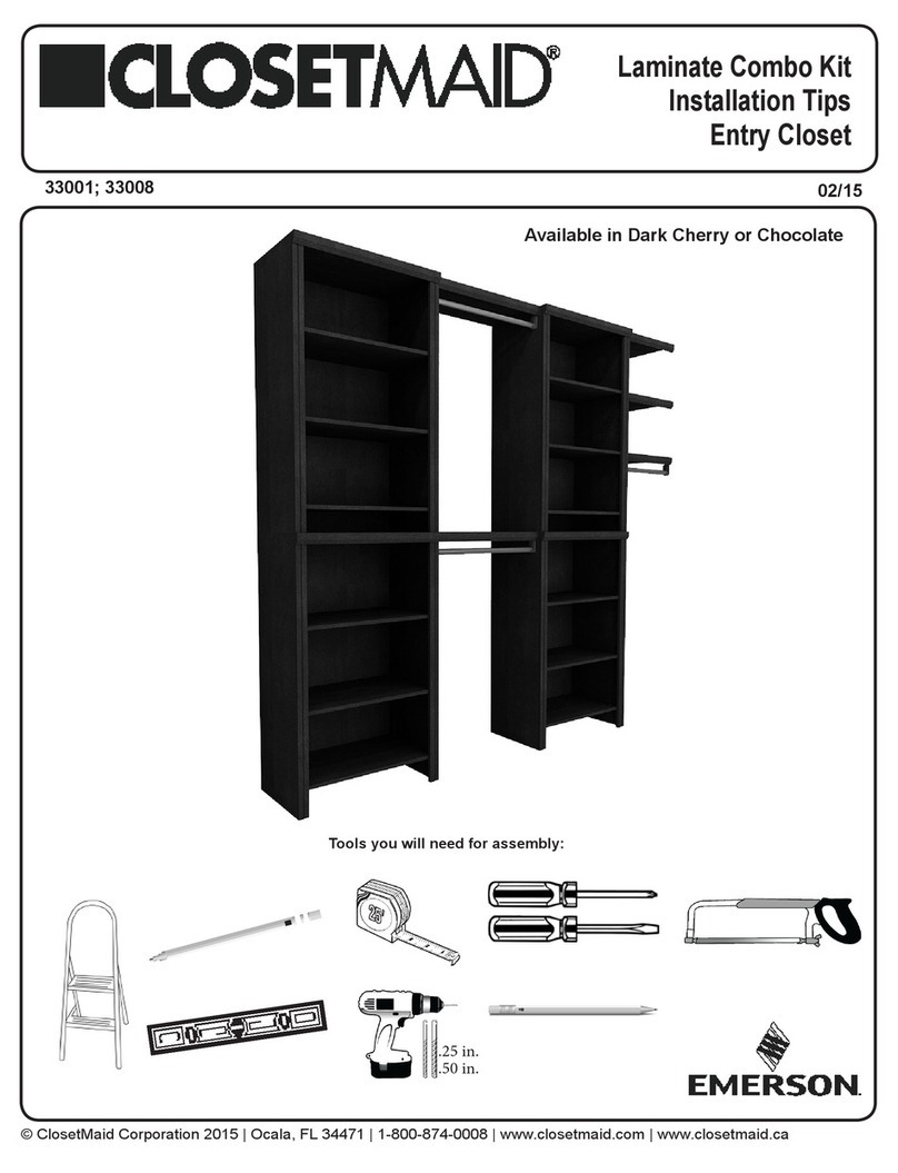 Closet Maid 33001 User manual Closet Maid 33001 User manual
