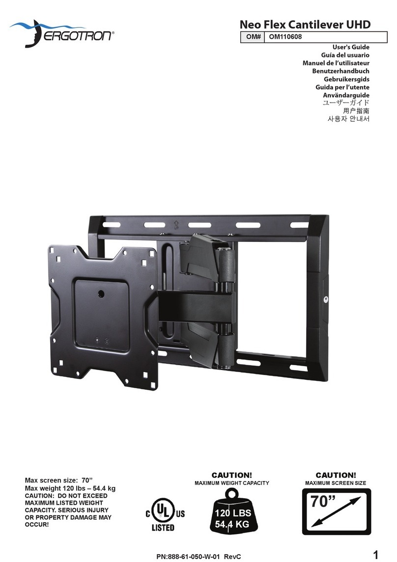 Ergotron Neo Flex Cantilever UHD User manual