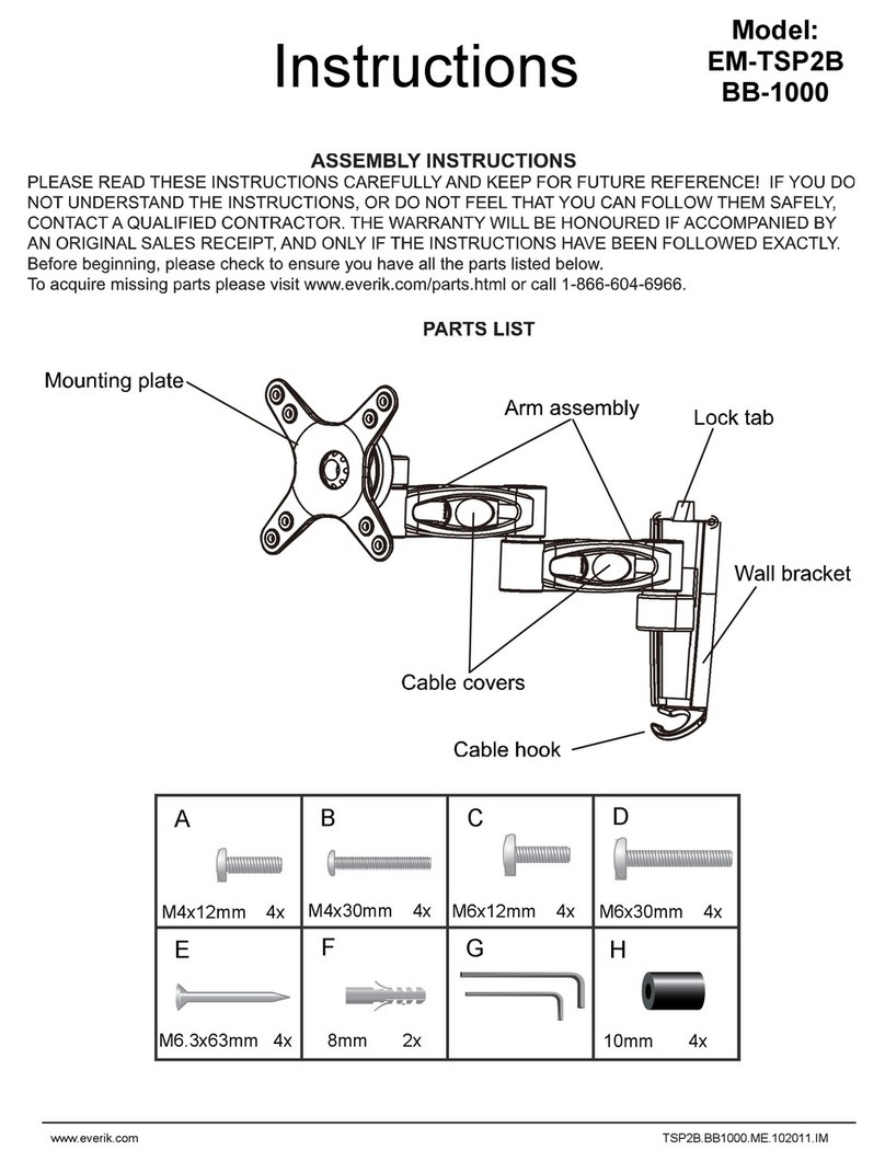 Everik EM-TSP2B Assembly instructions