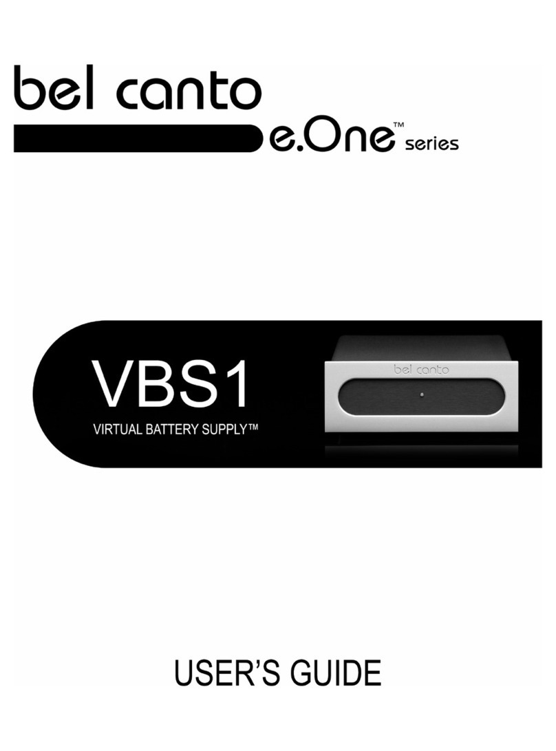 Bel Canto e.One series user guide