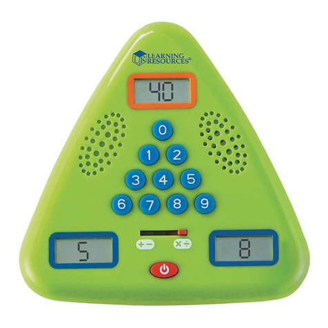 Learning Resources Minute Math Electronic Flash Card user manual