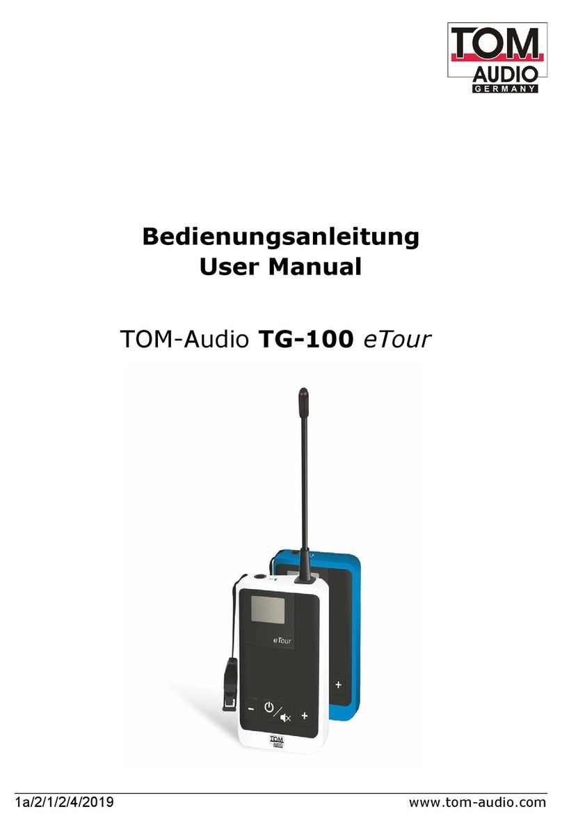TOM-Audio TG-100 eTour user manual
