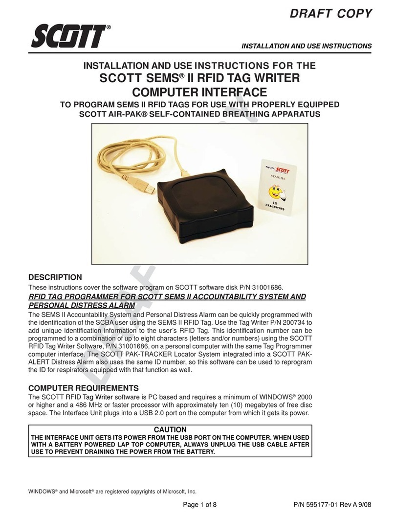 Scott SEMS II Installation and use instructions