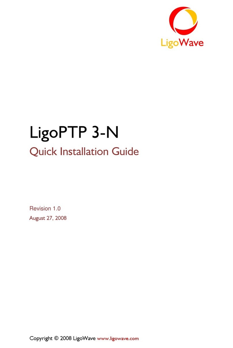 LigoWave LigoPTP 3-N Quick installation guide