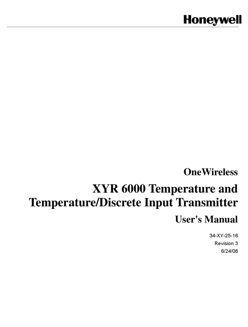 Honeywell oneWireless XYR 6000 user manual