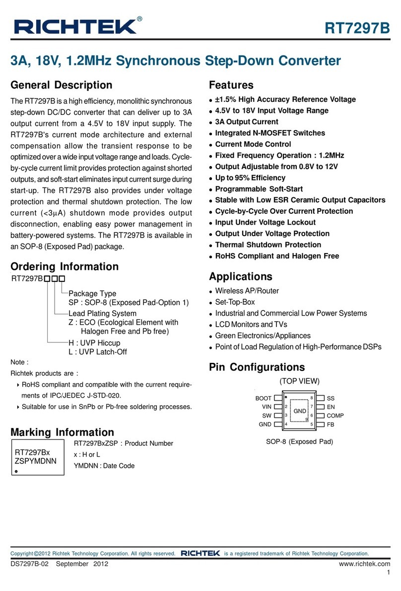 Richtek RT7297B manual Richtek RT7297B manual