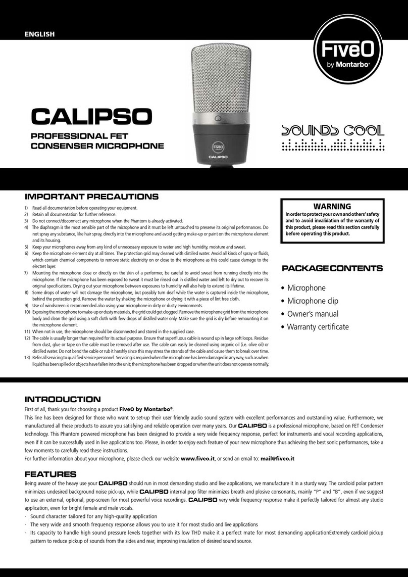 Montarbo FiveO Calipso owner's manual