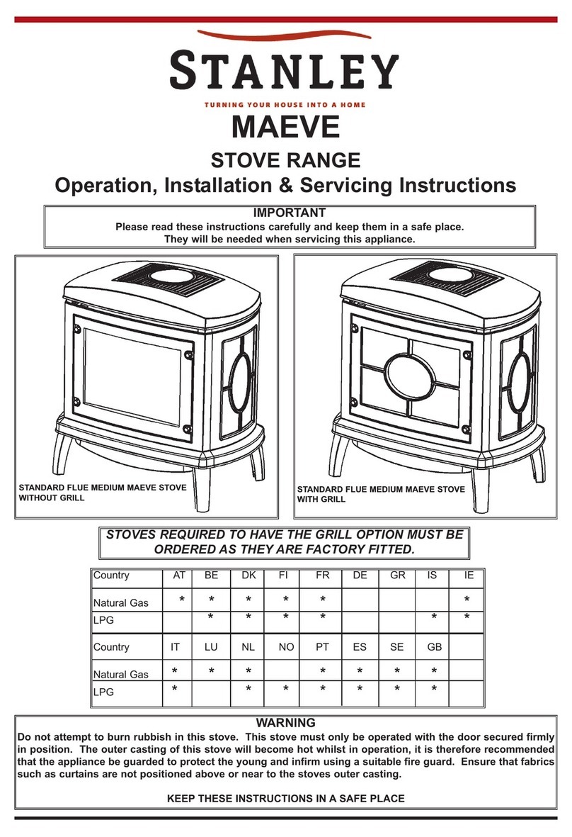 Stanley MAEVE Operation, Installation & Servicing Instructions