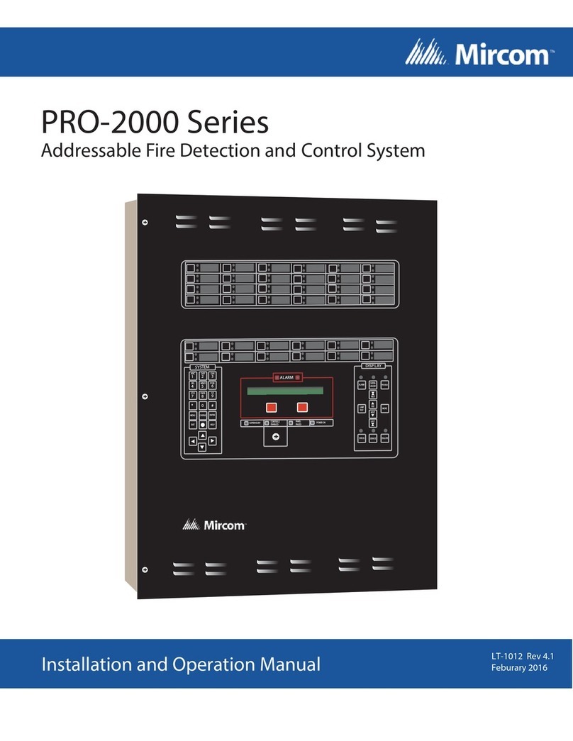 Mircom PRO-2000 Series Operation manual