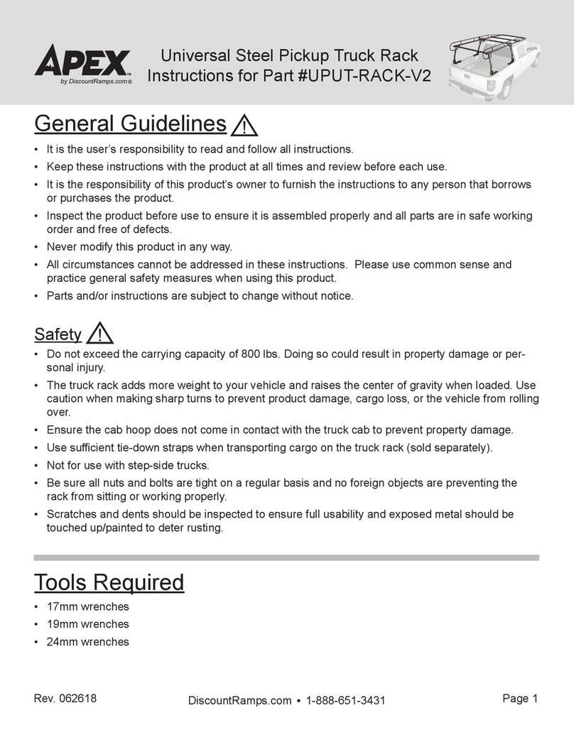 Apex Digital UPUT-RACK-V2 User manual