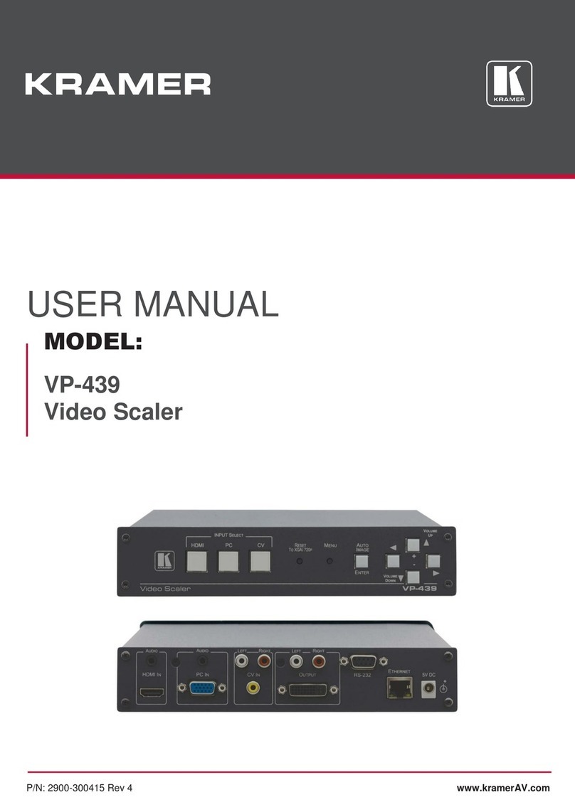 Kramer VP-439 user manual