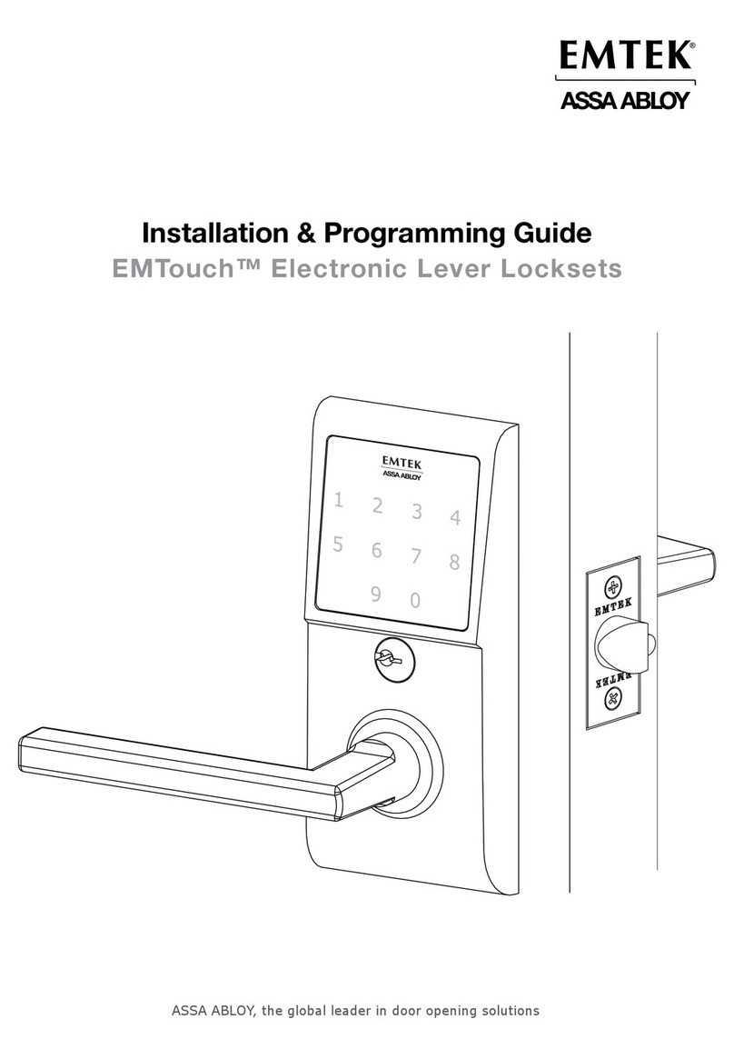 Emtek EMTouch Installation & programming guide