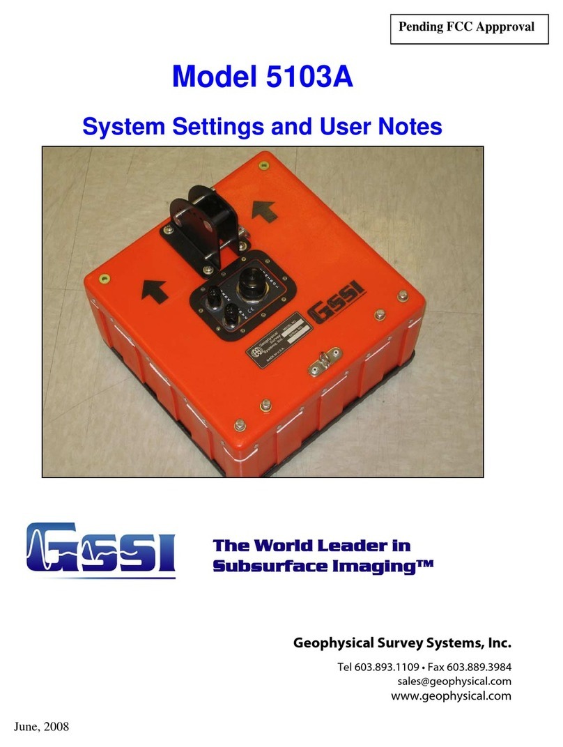 GSSI 5103A System Settings and User Notes