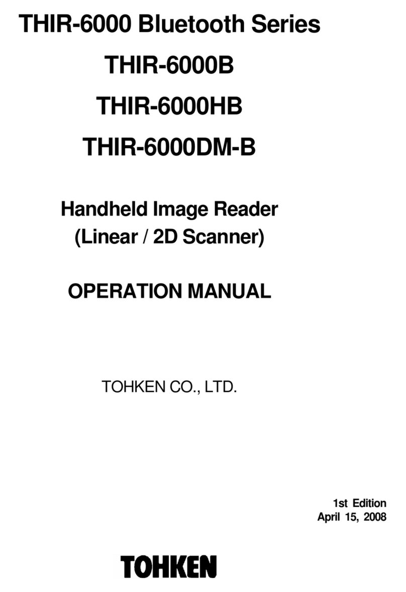 Tohken THIR-6000 Bluetooth Series Operation manual