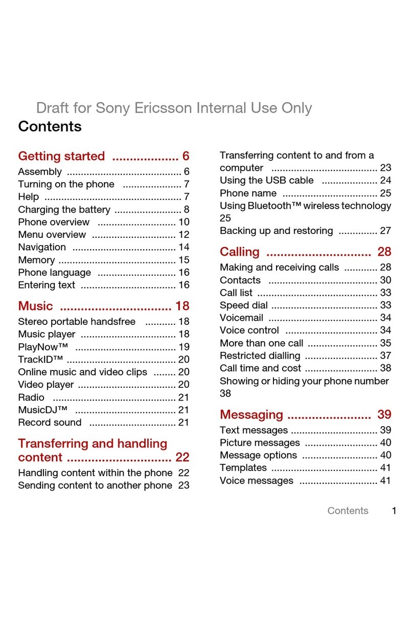 Sony Ericsson T700 User manual