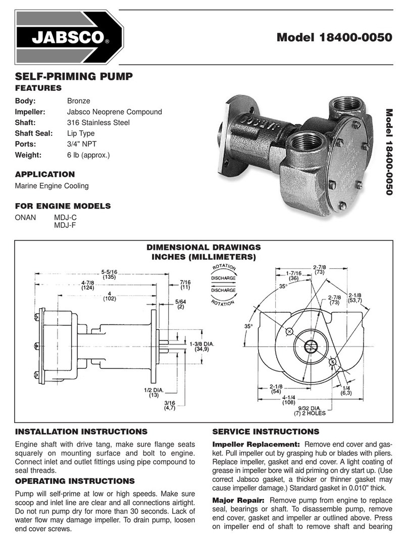 JABSCO 18400-0050 User manual