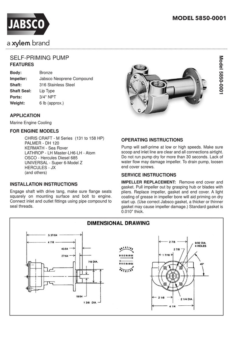 JABSCO 5850-0001 User manual