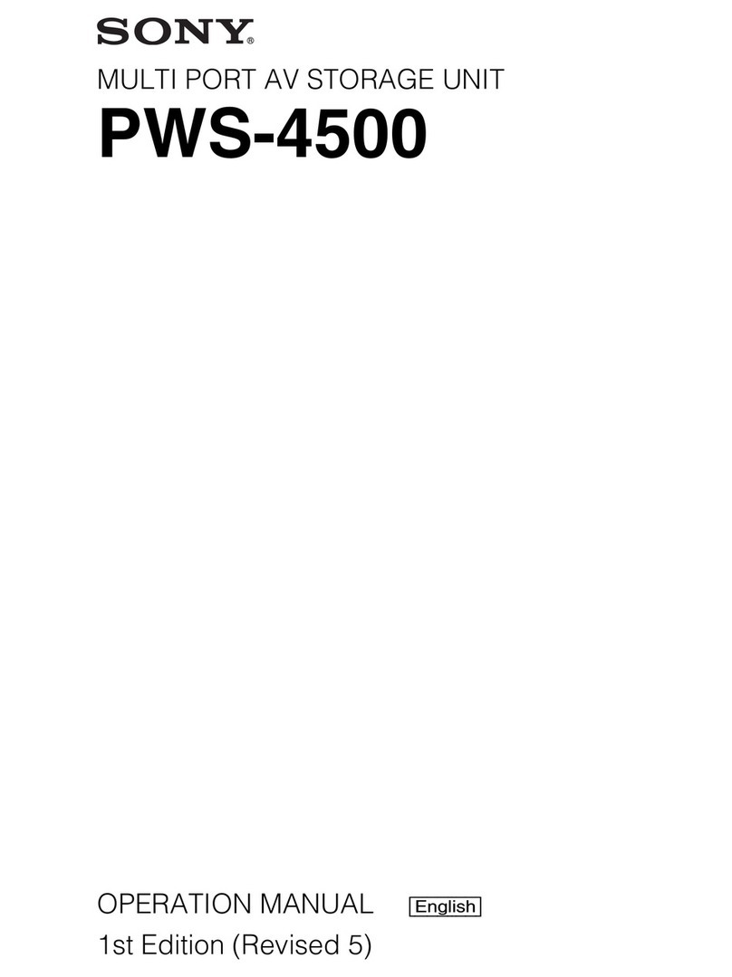 Sony PWS-4500 User manual