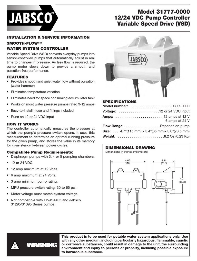 JABSCO 31777-0000 INSTALLATION & SERVICE INFORMATION