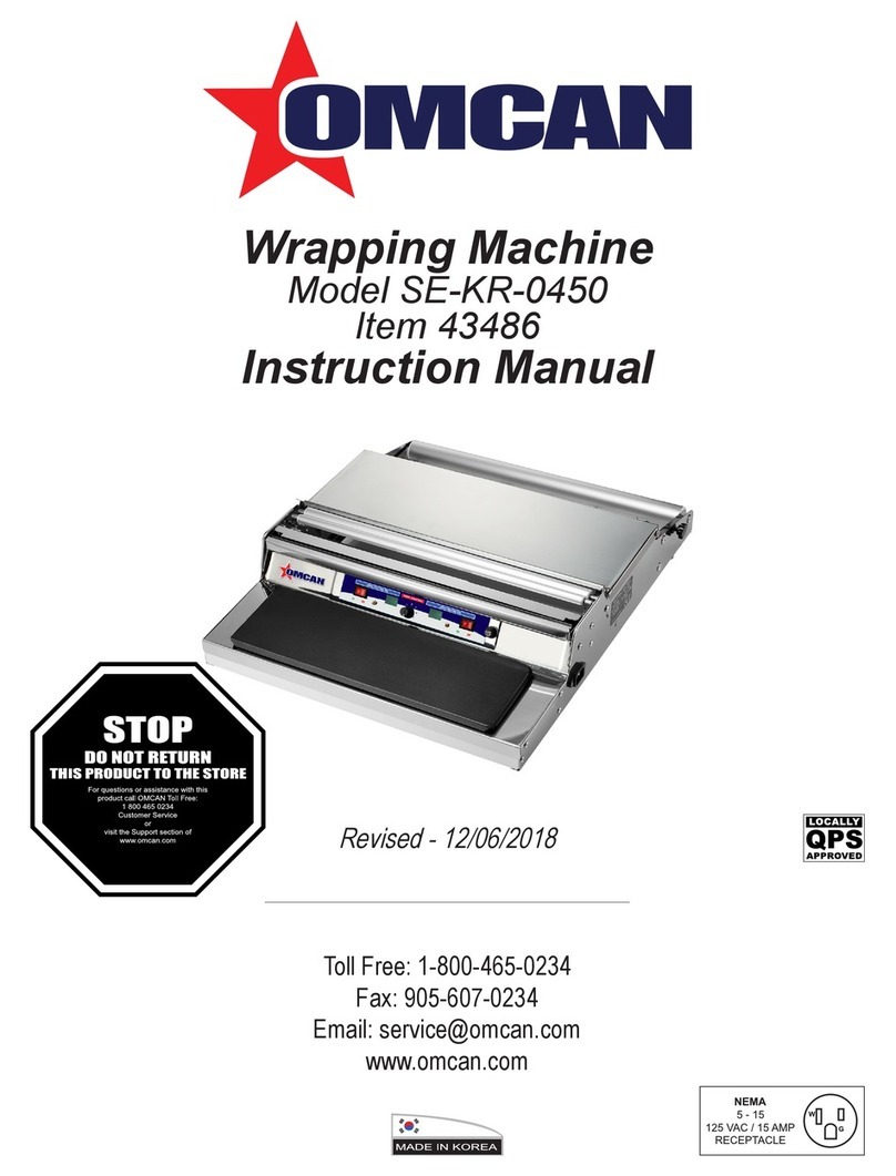 Omcan SE-KR-0450 instruction manual