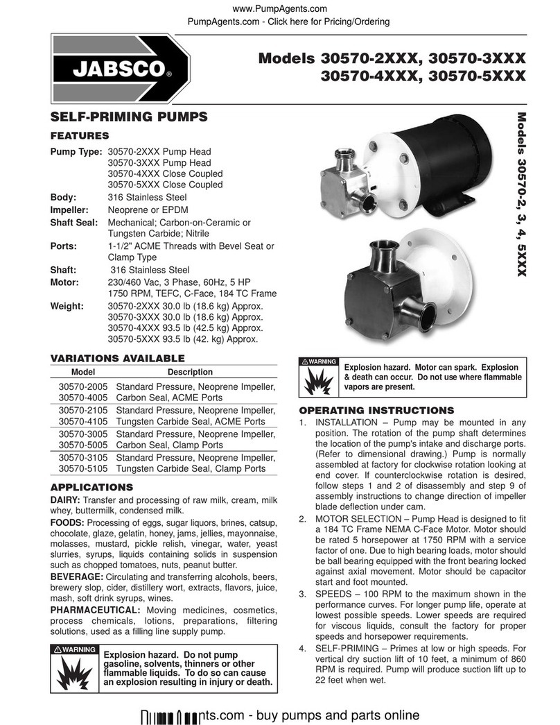 JABSCO 30570-2 series User manual