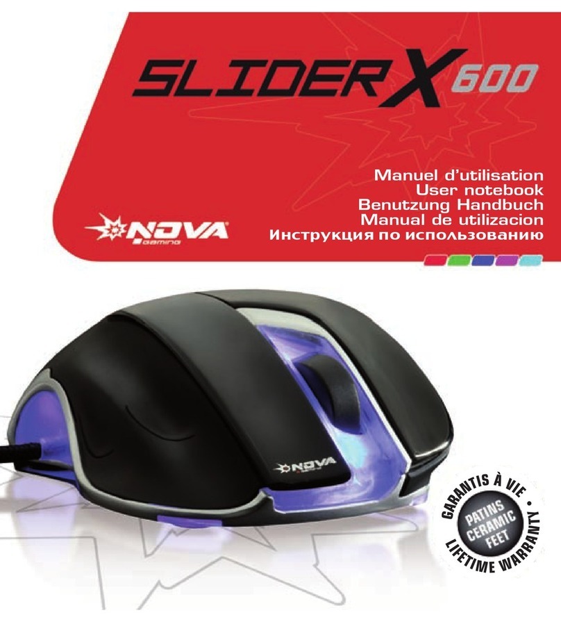 Nova SLIDER X 600 user manual