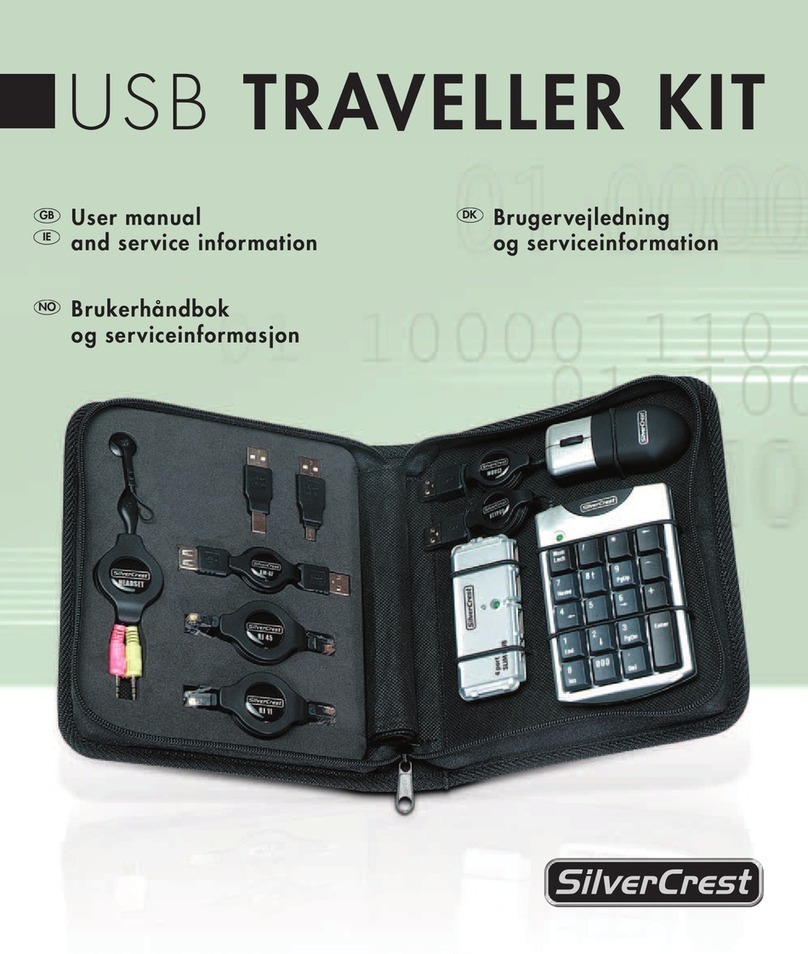 Silvercrest USB TRAVELLER KIT User manual and service information