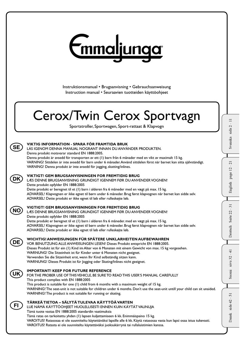 Emmaljunga Twin Cerox instruction manual Emmaljunga Twin Cerox instruction manual