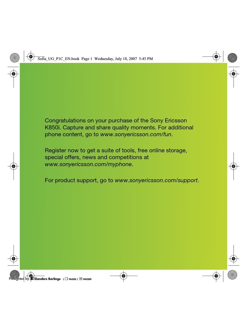 Sony Ericsson Cyber-shot K850i User manual