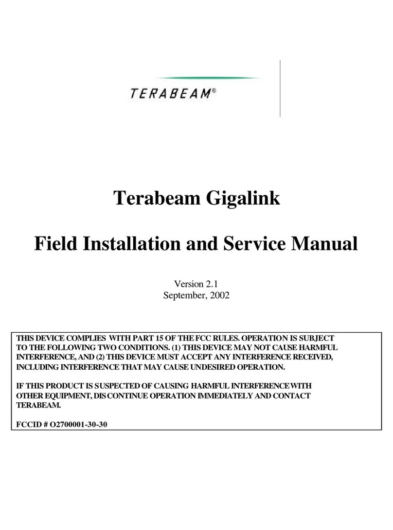 TERABEAM Gigalink Installation and service manual