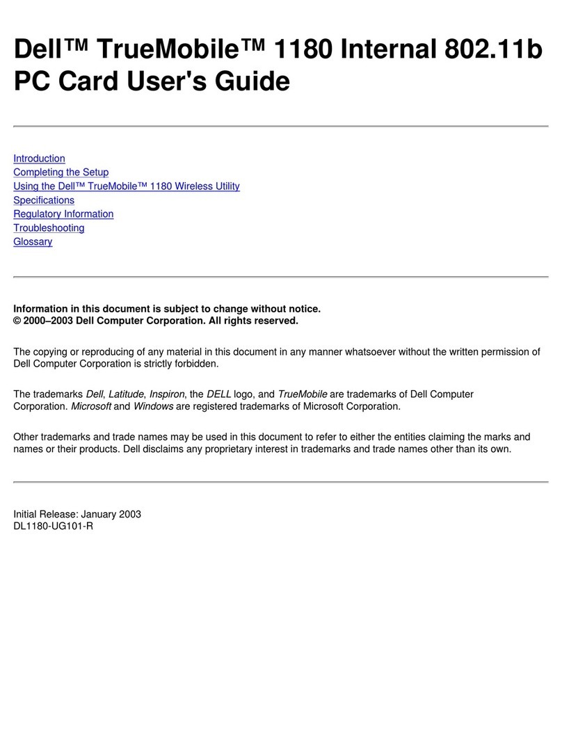 Dell TrueMobile 1180 User manual