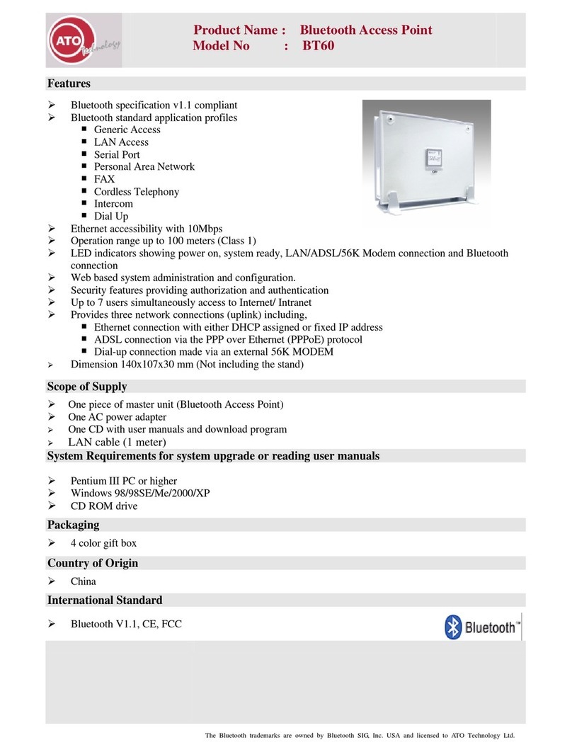 ATO Technology BT60 user manual