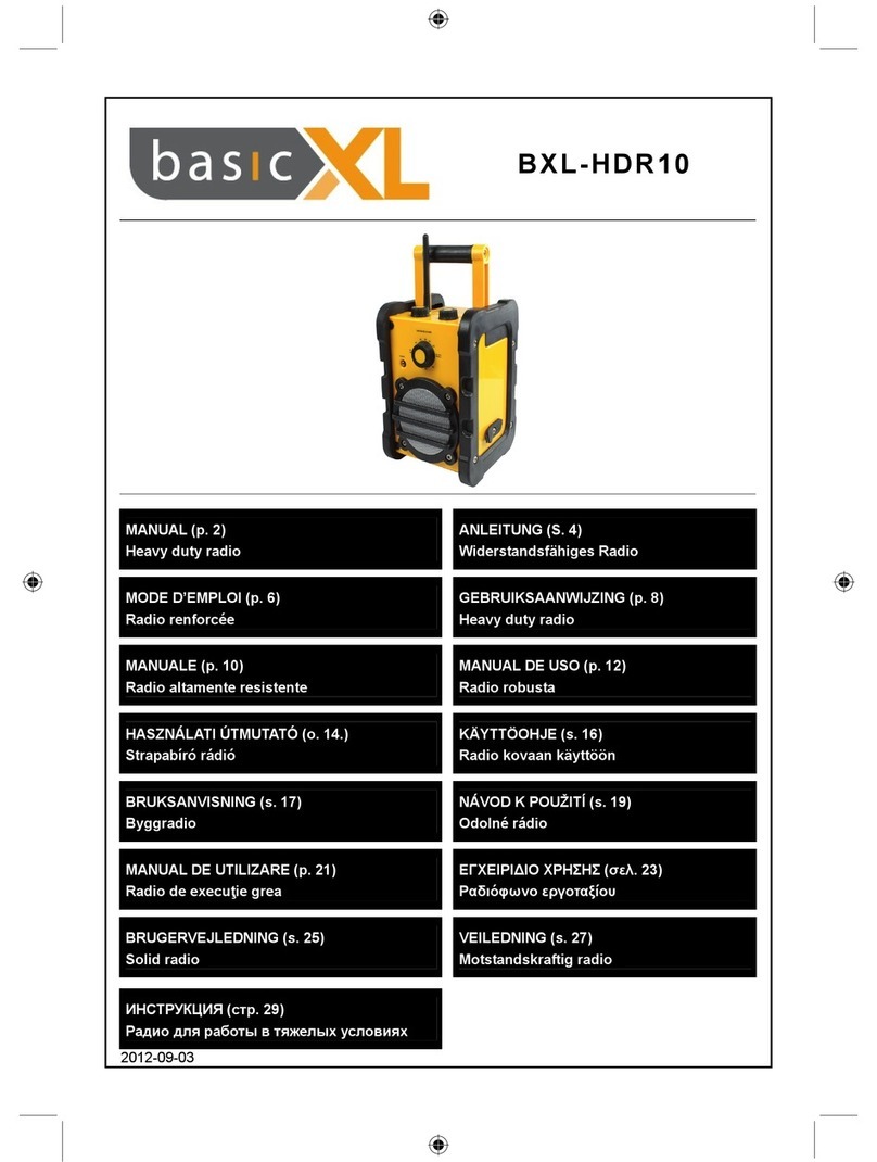 Basic XL BXL-HDR10 User manual